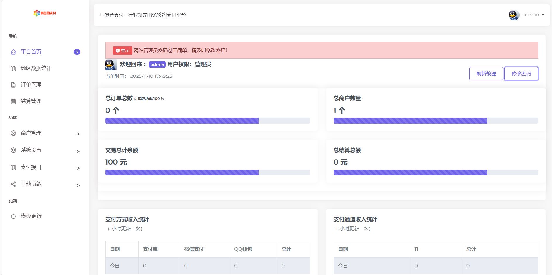 彩虹易支付美化模板-安忆小屋